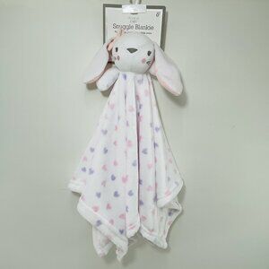 Snuggle Blankie Bunny Rabbit Security Blanket Lovey Easter Plush Toy 24” Heart